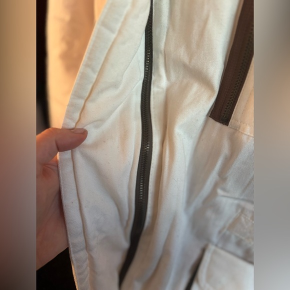 PIZAZZ Vintage 90s Cream Cotton Parka Faux Fur Collar Aspen Ski Lodge NWT M/L - Picture 6 of 17